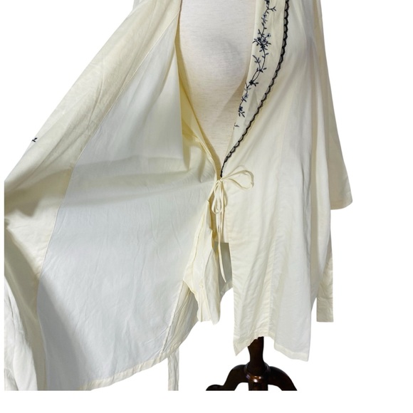 NWT VINTAGE Judith Hart Embroidered Robe - Picture 6 of 7